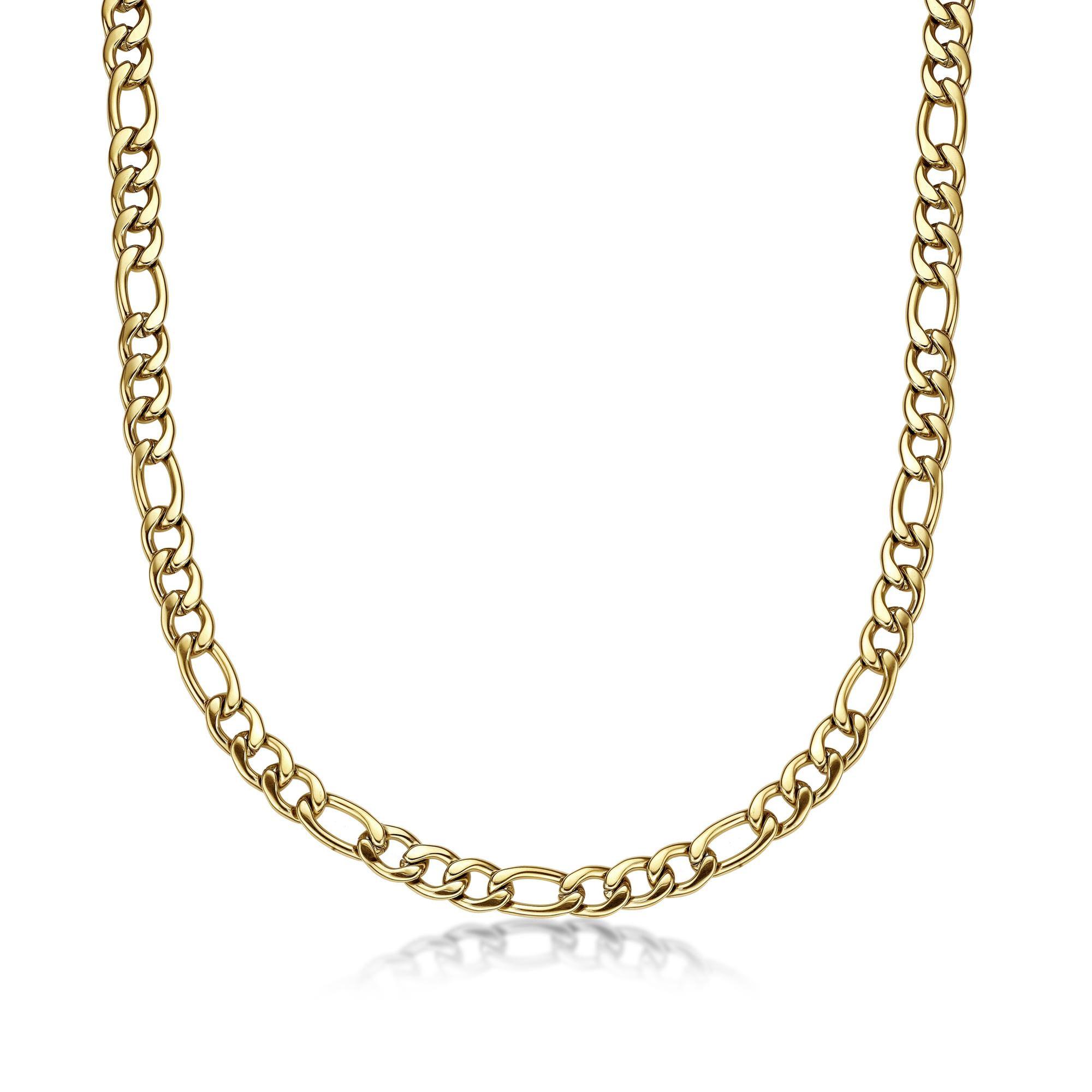 Men's Gold-Plated Stainless Steel Cuban 