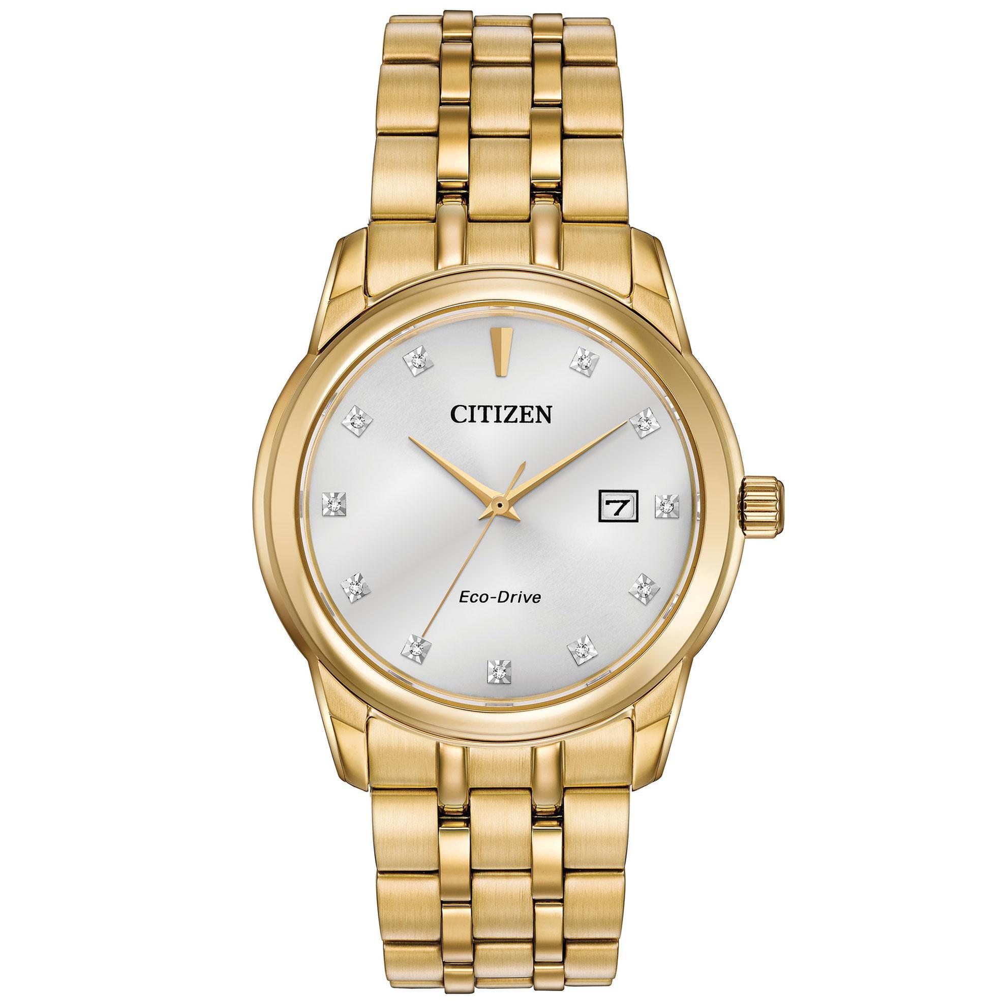 citizen eco drive yellow