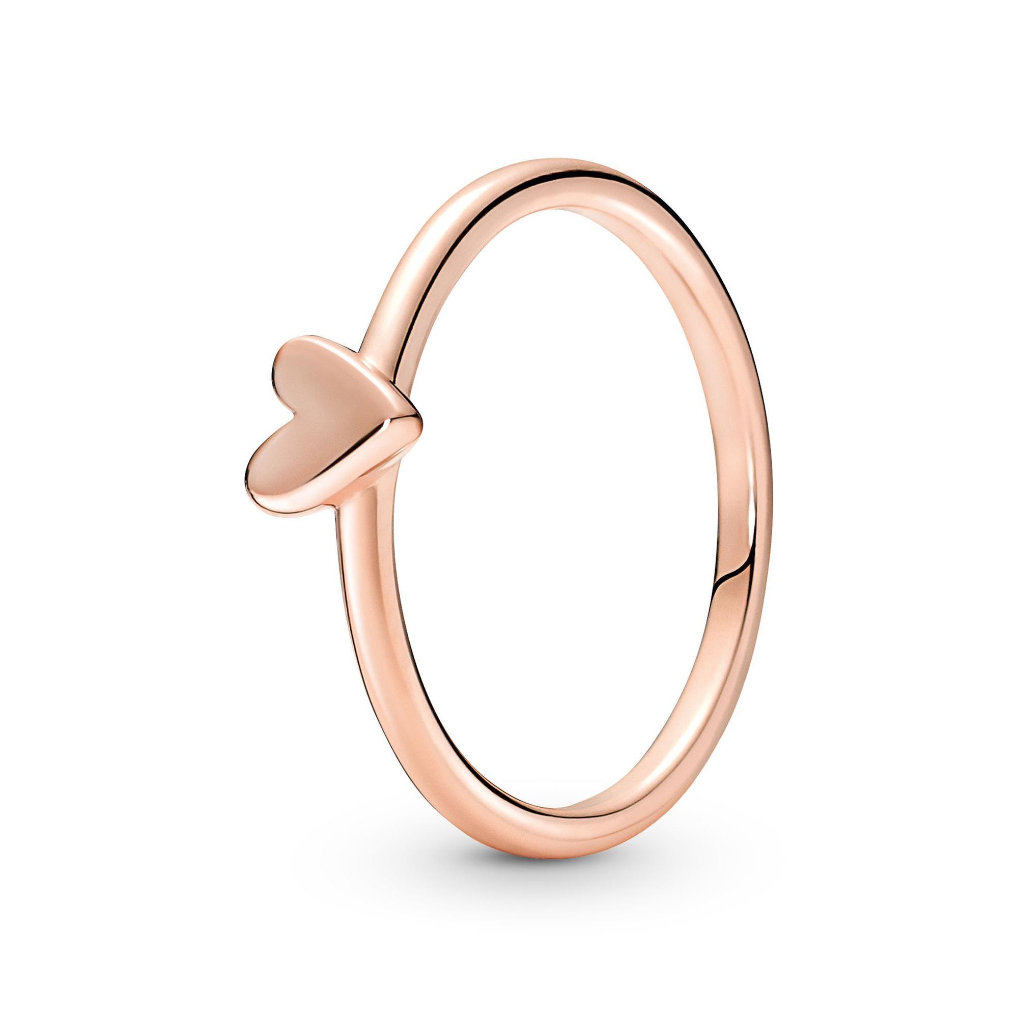 Pandora Polished Open Heart Ring 