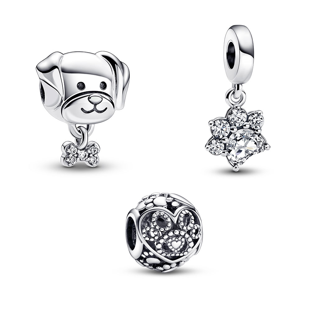 Pandora Paw Prints on My Heart Cat Mom 