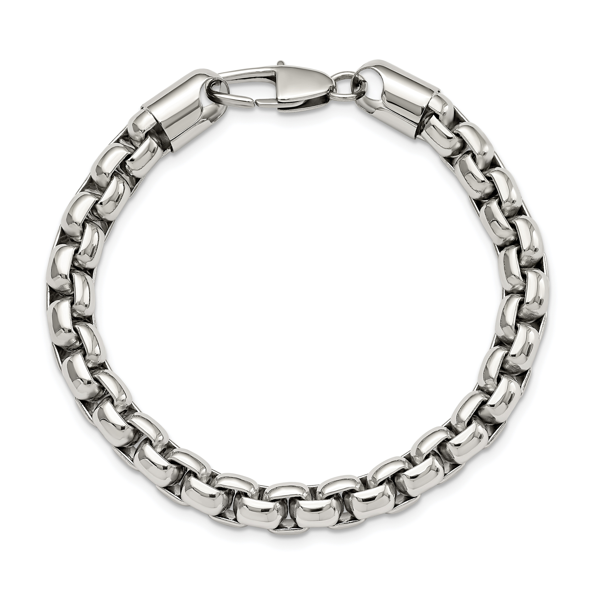 Genuine Multistones Mens Jewelry Bracelet 8.4" Silver Plated Jewellery BRAND NEW 