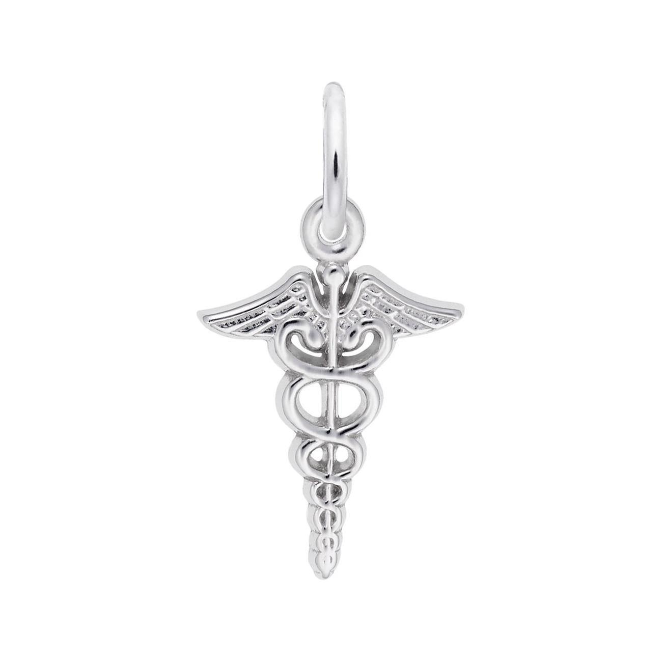 Details about   New 925 Sterling Silver OT Occupational Therapist Caduceus Charm 