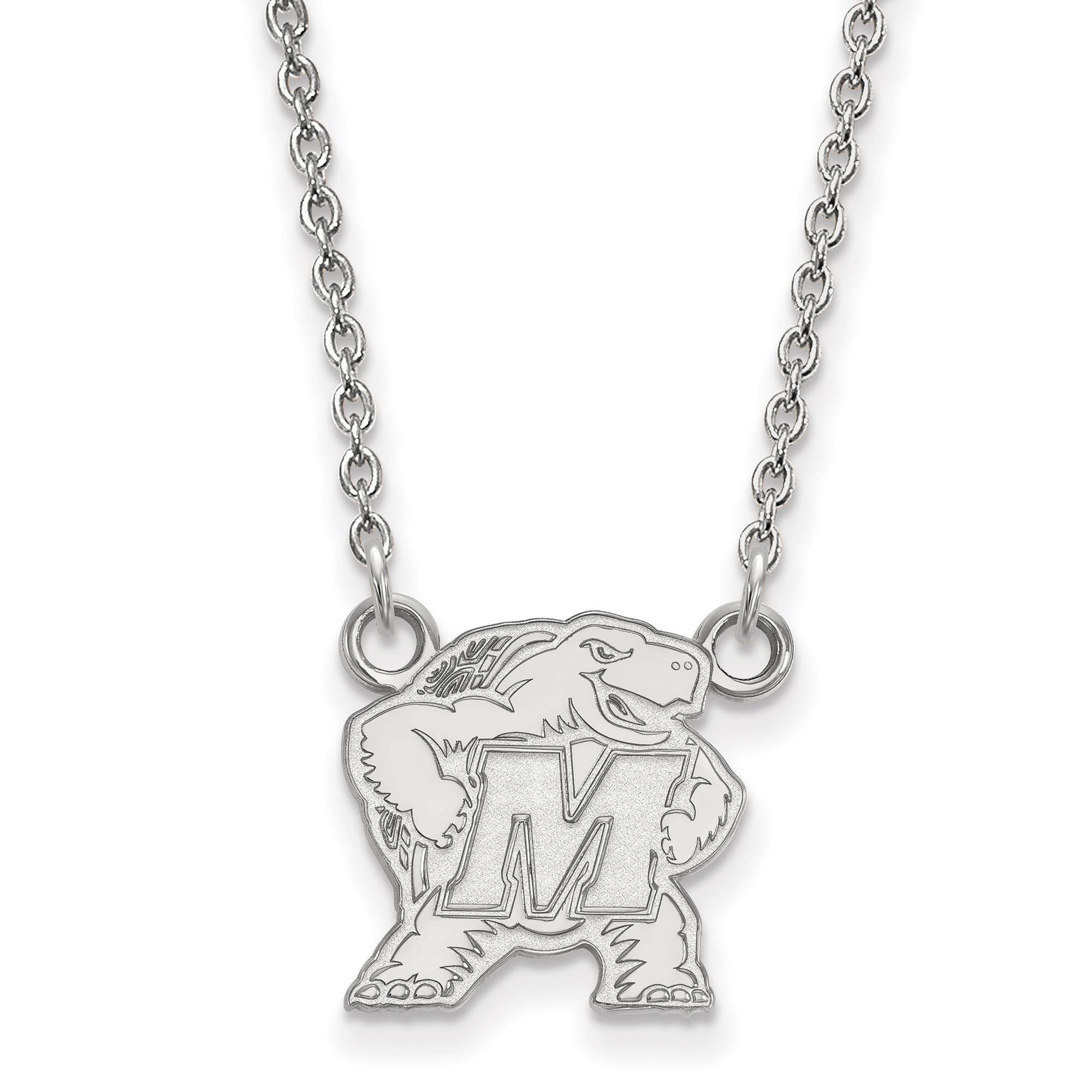 14mm Solid 925 Sterling Silver with Gold-Toned University of Alabama Small Pendant with Necklace 14mm Solid 925 Sterling Silver with Gold-Toned University of Alabama Small Pendant with Necklace