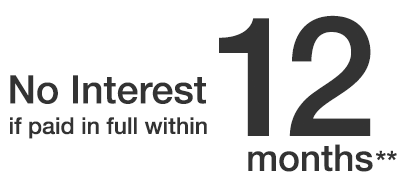 No Interest if Paid in Full within 12 Months