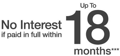 No Interest if Paid in Full within 18 Months