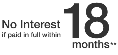 No Interest if Paid in Full within 18 Months