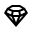Loose diamond icon